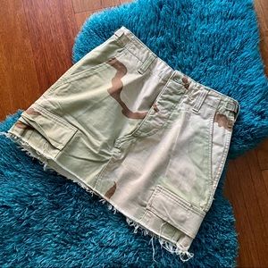 Mini Cargo Camo Skirt